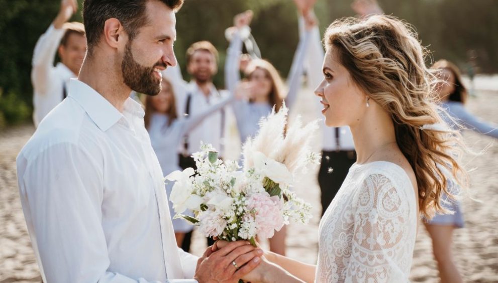 white wedding dress